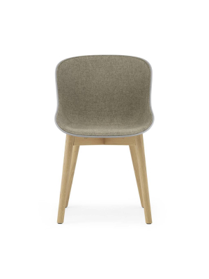 Hyg Chair: Wood Base + Front Upholstered