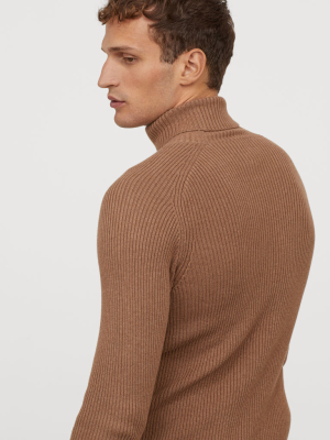 Muscle Fit Turtleneck Sweater