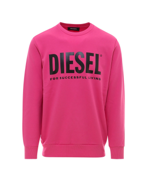 Diesel S-gir-division Logo Printed Sweatshirt