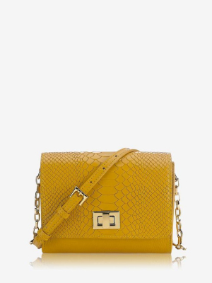 Gigi New York Yellow Catie Crossbody Bag