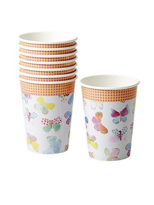 8 Paper Cups Butterfly