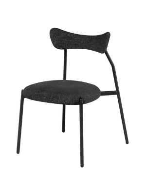 District Eight Dragonfly Dining Chair - Tweed Shadow