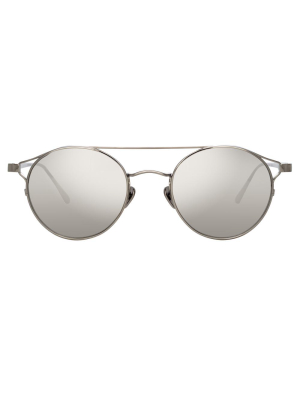 Linda Farrow Ali C2 Oval Sunglasses