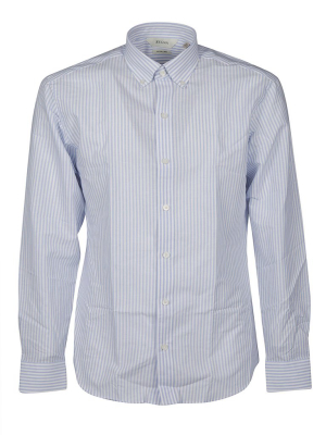 Z Zegna Striped Long-sleeved Shirt