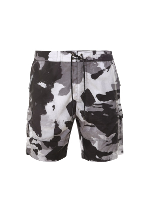 Dolce & Gabbana Camouflage Print Swim Trunks