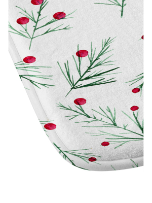 Gabriela Fuente Winterwonder Memory Foam Bath Mat White - Deny Designs