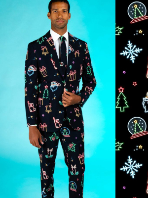 The Naughty Neon Noel | Neon Lights Christmas Suit