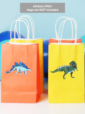 Dinosaur Stickers For Gift Bags, 3 Sheets