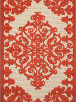 Aloha Indoor-outdoor Rug In Red