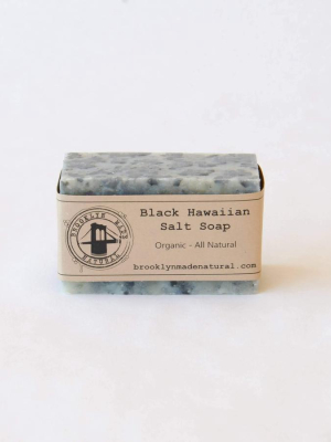 Black Hawaiian Salt Soap - Organic