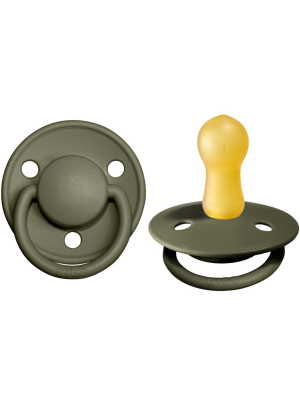 Bibs De Lux Pacifier 2 Pack: Hunter Green