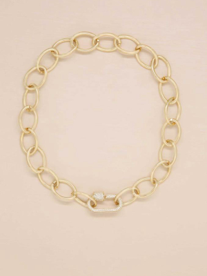 The Future In Links 18k Gold Plated Necklace