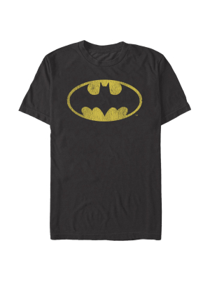 Men's Batman Logo Retro Caped Crusader T-shirt