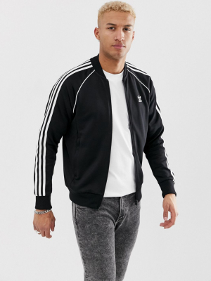 Adidas Originals Superstar Track Jacket In Black