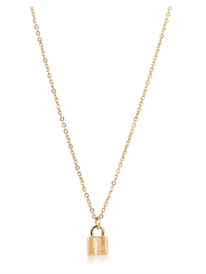 Sahira Mini Lock Necklace