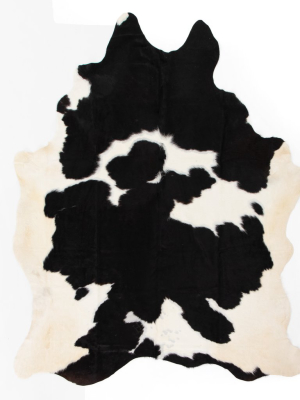 Black And White Cowhide Rug