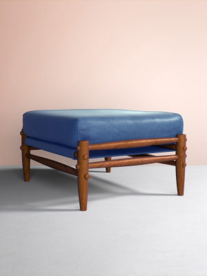 Rhys Leather Ottoman