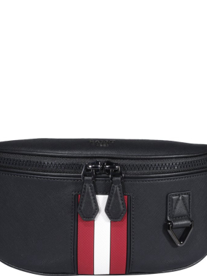 Bally Logo Plaque Zipped Belt Bag