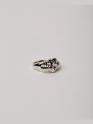 Starstruck Ring Lilac Silver