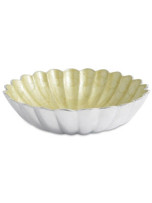 Julia Knight Peony 12" Round Deep Bowl In Kiwi