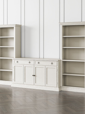 Cameo Dama 3-piece Entertainment Center With Open Bookcases