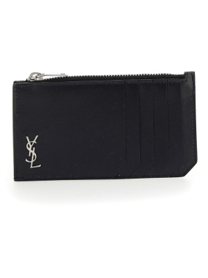 Saint Laurent Tiny Monogram Zipped Card Case