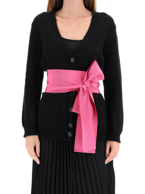 Redvalentino Ribbon Detail Cardigan