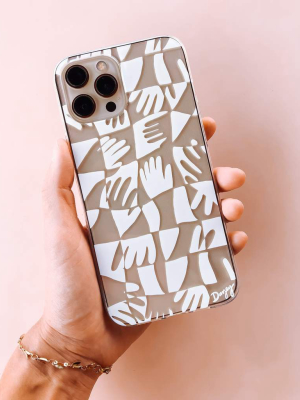 Hand Print Iphone Case - White