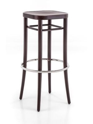 Gebruder Thonet Vienna 144 Bentwood Bar Stool By Gtv - Veneer