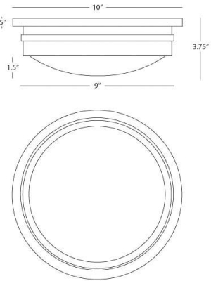 Roderick Collection 10" Flush Mount