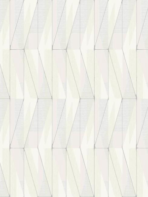 On An Angle Wallpaper In Neutral And Silver From The Geometric Resource Collection By York Wallcoverings