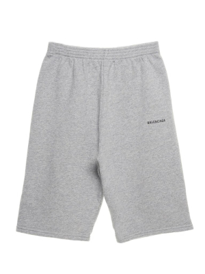 Balenciaga Kids Logo Print Track Shorts