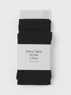 Mama 2-pack Tights 40 Denier