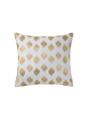 Nadia Dot Embroidered Throw Pillow