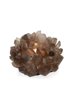 Petite Smokey Quartz Votive