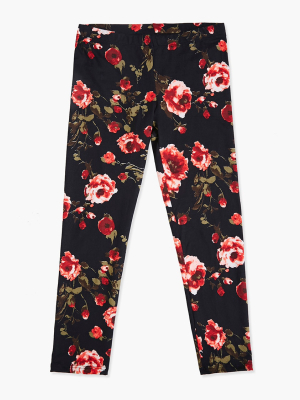 Girls Floral Leggings (kids)