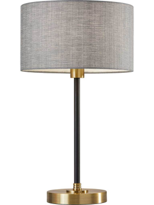 Begles Table Lamp Black/antique Brass