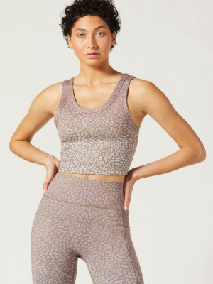 Anna Cropped Tank Celsius Taupe