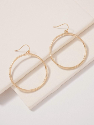 Round Dangling Metal Earrings