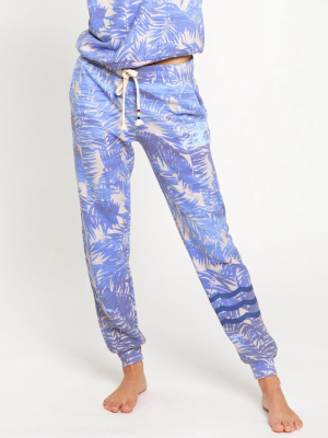 Cobalt Floral Jogger