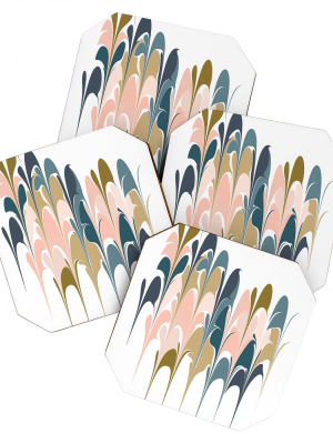 4pk June Journal Zen Abstract Shapes Coasters - Society6