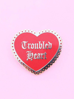 Troubled Heart Enamel Pin