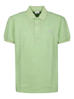 Etro Logo Embroidered Polo Shirt