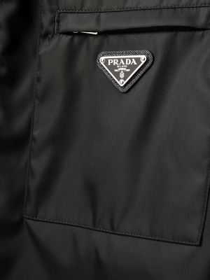 Prada Triangle Logo Zipped Jacket