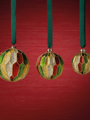 Multicolor Glass Ball Ornament