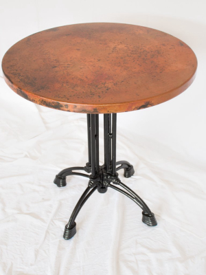 Potosi Round Copper Bistro Table - Small 30"