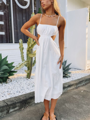 Iver Cut Out Dress White