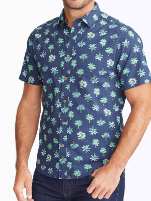 Cotton Seersucker Short-sleeve Palma Shirt - Final Sale