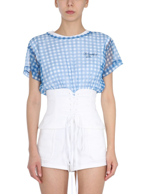 Philosophy Di Lorenzo Serafini Front-laced Poplin Belt