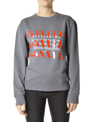 Maison Margiela Logo Print Crewneck Sweatshirt